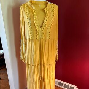 Embroidered Flower Child-Style Dress